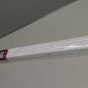 PVC Slide-On Door Bottom | Adjustable Plastic Weatherstrip Door Bottom with Drip Cap | 3 Feet (36-Inch) | for 1 3/4 Doors | White | Fits Gaps 3/8 to 7/8 