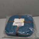 Sweet Home Collection | Honeycomb Memory Foam Non Slip 16 x 16 Chair Pad, Blue, 2 Pack