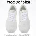 6 Pairs Flat Rope Shoe Laces for Sneakers, 4 Inch Long Flat Athletic Shoelaces Replacement Shoe Laces for A F-1 Shoes Sweatpants Hoodies Shorts Shoes Bags Accessories