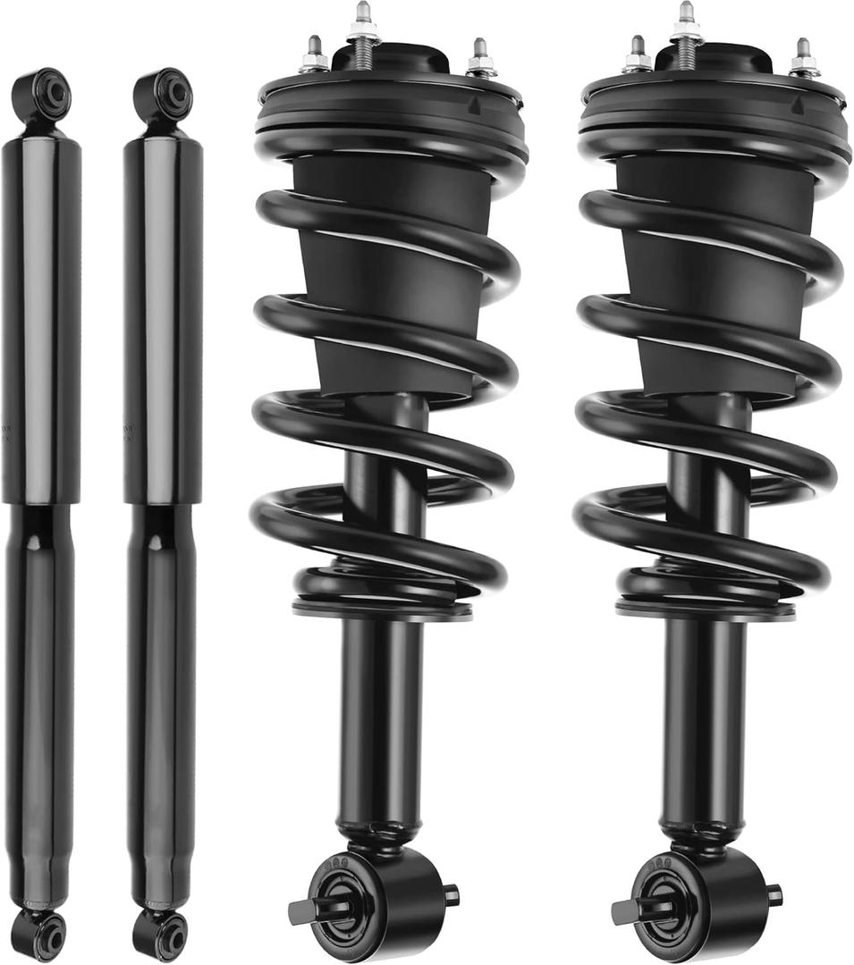 AUTOSAVER88 Front Complete Quick Struts Rear Shock Absorber Compatible with Chevy Avalanche, Suburban, Suburban 1500, Tahoe, GMC Yukon, GMC Yukon XL, GMC Yukon XL 1500