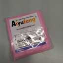 Aiyufeng Pink Short Curtains Sheer Bathroom 14 inch, 40x36