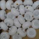 Homemory 48Pack 2 Flameless Led Floating Candles, 200 Hour Plastic Battery Operated Flickering Waterproof Tealights for Cylinder Vases, Centerpieces at Wedding, Party, Pool, Holiday (White Base)