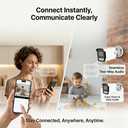 HIKJBSET 8CH 5MP Home Security Camera System, 4 x PoE IP Cameras with Person Detection, 500GB HDD for 24/7 Recording, Two-Way Audio,100ft Night Vision, IP66 Weatherproof, No Monthly Fees