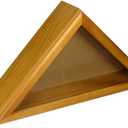 US Flag Store Cadet III Flag Display Case for 3ft x 5ft Flag in Oak (3ft x 5ft)