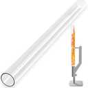 Wood Pellet Patio Heater Glass Tube Replacement, 39.3 x 3.1 Inch (100 x 8cm) Glass Tube for Pellet Heater Replacement parts
