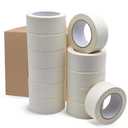 12 Pack Wide Masking Tape 2 inch Wide, White Painters Tape 2" Masking Tape Wide Bulk for General Purpose Use, 2 Inches X 55 Yards X 12 Rolls (660 Total Yards)