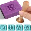 Personalized Soap Stamp for Homemade Soap,Letter B Custom Initial Soap Stamp,Multi Functional Soap Making Kit Supplies,Personalized Gift for Soap Crafter