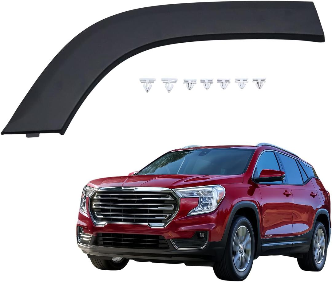 Rear Passenger Side Wheel Arch Trim for GMC Terrain 2018-2024 (AT4, Denali, SLE, SLT) – Durable Plastic Fender Flare Molding Replacement – Replaces GM1791127, 84319893