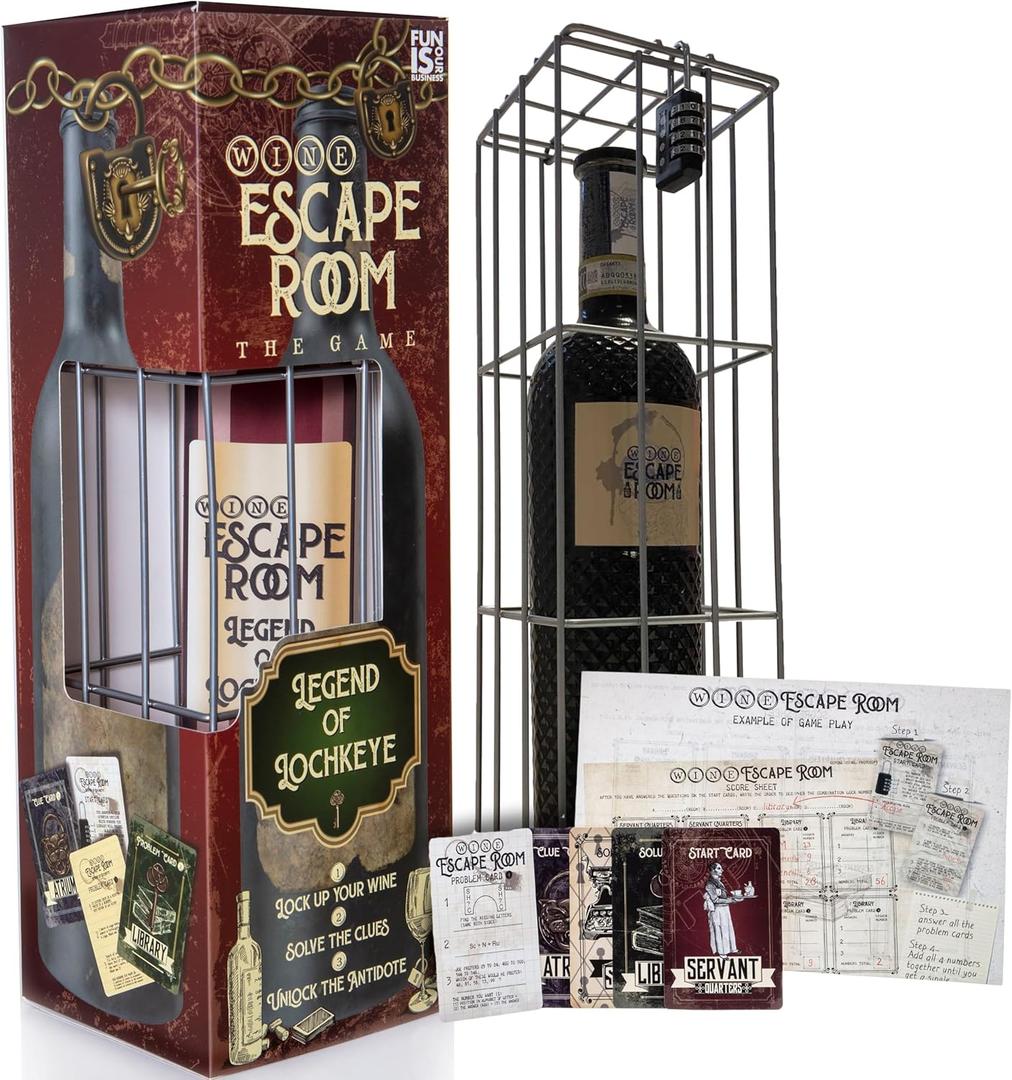 Boxer Gifts Escape Room Game - Bottle Puzzle Box for Adults - Unusual Gifts for Men & Women
