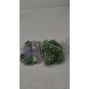 RECUTMS Artificial Monstera Leaf Vines Whit Light 2Pcs, 5.9FT Fake Hanging Ivy Plant Faux Tropical Palm Leaves Greenery Vine Garland Indoor Outdoor Garden Porch Patio Jungle Luau Birthday Party Dcor