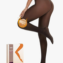 Arkim Fleece Lined Tights S/M/L Crotch 1 Seam Line True Translucent Thermal Tights Winter Leggings Pantyhose Sheer Tights