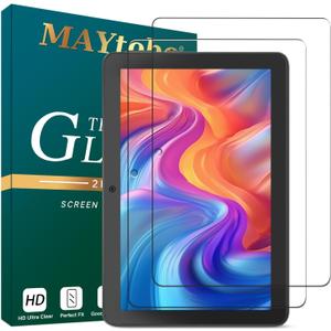 MAYtobe [2-Pack Screen Protector for Fire HD 8 (2022/2020, 12th/10th) (8 Inch) Tempered Glass, No Bubbles, Easy to Instal, Scratch-Resistant