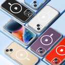 COOLQO Magnetic for iPhone 13 Mini Case [Compatible with MagSafe], with Tempered Glass Screen Protector, Military Grade Protection, Shockproof Protective Phone Case Cover for iPhone 13 mini, Clear (13 mini-5.4 inch)