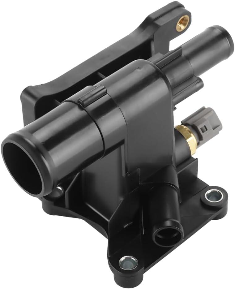 Engine Coolant Thermostat Housing Assembly - Compatible for Mazda 3 S, i 2.0L L4 - Gas, 2.5L L4 - Gas 2006-2013 - Replace Part LF941517Z, 902690