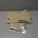 Winter Hats Scarf Gloves for women men,Winter Clothes Knitted Fleece Lined Beanie Thermal Gloves Long Scarf (Kaqi)