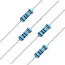 California JOS 100pcs 10 ohm Resistor 1/4w (0.25 Watt) 1% Tolerance Metal Film Fixed Resistors, Over 200 Multiple Values (0~22M ohm) of Resistance Optional (10 ohm, 10 R, 10 )