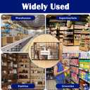 200 Pcs Plastic Wire Shelf Label Holders with 200 Blank Cards - Reusable Snap Lock Price Tag Holders for Supermarket, Retail Store, Pantry Organization - Tight Grip for Wire Shelving (3" x 1.34")