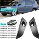 1 Pair Central Dashboard Cover Strip Trim Left and Right Compatible with 2006-2012 Toyota RAV4 Base Limited EV Sport Replaces 55413-42070-B0 55412-42060-B0
