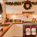 Christmas Gingerbread House Kitchen Towels Set of 2 Kitchen Towels,Gingerbread Man Train Dish Towel for Kitchen Bathroom Indoor Home Decor16x24 Inch