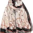 Trillion London® Silk Scarf | Long Neck Scarf for Women | Ladies Lightweight Scarves | Shawl Wraps | Suitable for Daily Life