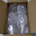 US Acrylic Stackable 8 ounce Plastic Stems in Clear | Set of 8 Reusable, BPA-free, Made in the USA, Top-rack Dishwasher Safe