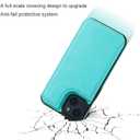 ONETOP Compatible with iPhone 14 Wallet Case with Card Holder, PU Leather Kickstand Card Slots Case, Double Magnetic Clasp and Durable Shockproof Cover 6.1 Inch (Light Blue)