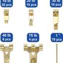 190 Pcs Picture Hanging Hooks, Heavy Duty Picture Hanging Kit