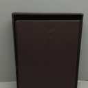 Storage Ottoman Foot Rest Stool, Foldable Leather Footstool Storage Bench with Thicker Foam Padded Seat. Foot Rest Under Desk for Living Room Bedroom 350 lbs, 17x13x13 in, Brown