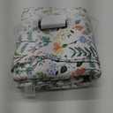Travan 3-Piece Quilt Set Quilted Bedspread Lightweight Coverlet Set Garden Style Floral Printed Oversized Quilted Bedding Set with Shams for All Season, Exquisite, Queen Size