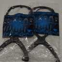 2 Pack Wig Head Stand with 3 PCS Wig Brush Comb, Travel Wig Holder Comb Set for for Women Multiple Wigs (Black)