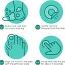 Welnove Corn Cushions for Toes - 64 Count Callus Cushions with Water-Resistant Self-Stick Adhesive, Provide Cushioning and Reduce Pain from Corns Rubbing, Protects Foot and ToesPink, 64 Count