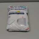 Blissful Diary Muslin Mini Crib Sheets, Pack and Play Mattress Sheets Fitted for Pack N Play, Soft Cotton for Boys Girls, 2 Pack(Light Blue&Grey)