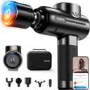 RENPHO Massage Gun with Heat and Cold, Mothers Day Gifts, FSA HSA Eligible Portable Percussion Muscle Deep Tissue Massager with Bluetooth, Carry Case, Active+ Thermacool