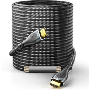 4K HDMI Cable 100Ft, Ultra High Speed HDMI Cable 2.0 Cord Braided (18Gbps), 4K@60Hz, Gold Plated Connector 3D ARC Ethernet HDMI Cord for HD TV Monitor Laptop Xbox PS4/PS5 ect(30.48m)