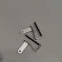 Over Cabinet Towel Holder, Stainless Steel Over The Cabinet Towel Rack Bars for Kitchen Cabinet Doors, Dish Towel Holder with Hooks, 2 Pack (Brushed Nickel) (10.5 inch)