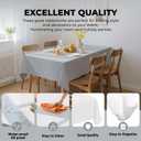 10 Pack Premium Disposable Plastic Tablecloth 54" X 108" Rectangle Table Cover for Birthdays Weddings Christmas Anniversary Buffet Table (Silver Grey)