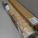 LazBlinds No Tools No Drill Cordless Bamboo Roman Shades, Light Filtering Window Treatment, Roll Up Bamboo Blinds for Windows 31'' W x 64'' H, Natural 306