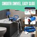 Transfer Bench for Bathtub, Tub Transfer Bench, Swivel Seat,  Minimum Height 22.4 inches  Disabled, 350 LB CAPACITY 
