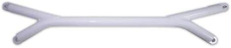 Exterior Accessories - Aluminum Front Brace Bar Compatible with 2015-2021 Subaru WRX STI White Painting Aesthetic