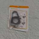 SCALLOP Air Tag Keychain with Carabiner,Thick Hard PC Air Tag Holder,IPX8 Waterproof,Secure Lock,Universal Wheel Key Chain (Black 1 Pack)