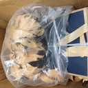 TKSBAG 100 Pack Navy Blue and Gold Gift Bags with Bow Handles, 6.43.15.1 In Small Thank You Bags Bulk for Birthday, Weddings, Baby Shower, Party Favors, Thanksgiving, Christmas