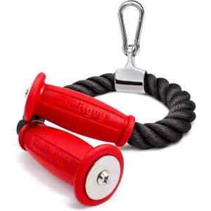 THEFITGUY Ergonomic Tricep Rope | 30 Non-Slip Cable Attachment | Wrist Pressure Relief | Grip Strength & Forearm Activation | Home & Commercial Gym Accessory | for Cable Machine & Smart Gym