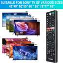 Replacement for Sony Bravia TV Remote with Voice Control, for Sony RMF-TX300U 4K Smart HDTV XBR-49X800E XBR-55X800E XBR-55X850D XBR-65X850E XBR-85X850D XBR-43X800E XBR-65X930D XBR-75X850E XBR-75X940D