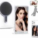 Wireless Selfie Monitor Screen for iPhone & AndroidMagnetic Mount Wireless Connection with Bluetooth Remote, 3 Level Brightness Mode, Using Phone Rear Camera for Selfie Vlog Live Stream for TikTok