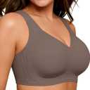 As Fairy Full Coverage Bras for Women No Underwire Supportive Wireless Plus Size Bra Seamless Comfort Bralette, 38D