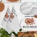 Bacon Towel, 16x24 Inch Funny Kitchen Hand Dishcloth, Absorbent Quick Dry Cloth Dish Tea Towels, Best Housewarming Gifts for Family Friends, Kitchen Table Decoration-A03