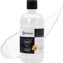 Artecho White Acrylic Paint - Large Bottle 500ml / 17oz, Craft Paint for Canvas, Rocks, Wood, Fabric, Ceramic, Non-Toxic