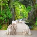 Reyhui Forest Stream Wall Mural Wallpaper Large Nature Scenery 108" x 75"