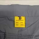 TBMPOY Men's Lightweight Hiking Pants with Belt 5 Zip Pockets Waterproof Quick-Dry Travel Fishing Work Outdoor Pants, M