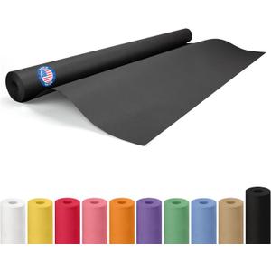 Black Paper Roll 36" x 1200" (100 feet) - USA-Made 50lb Thick Kraft Paper for Packing, Moving, Shipping, Wrapping, Crafts, Arts, Birthday Party - 100% Recycled Gift Wrap Material by IDL Packaging